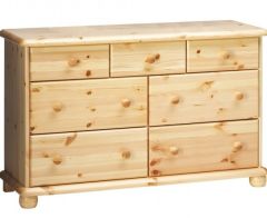 Kummut Marks 4, 120x40xH77 cm, mänd, naturaalne