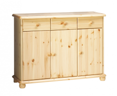 Kummut Marks 5, 120x40xH93 cm, mänd, naturaalne