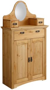 Kummut peegliga Konrad K-255, 94x39xK165 cm, mesipeits, õlitatud