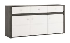 Kummut Sevilla 3D3S TYP40, 176x42xK86,5 cm, Norra mänd +valge kõrgläige