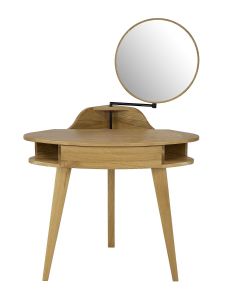 Nurga tualettlaud LT304, 96x75xK79-142 cm, tamm, naturaalne