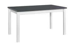 Pikendatav söögilaud Alba 1, 120-150x80xK76 cm, grafiit + valge