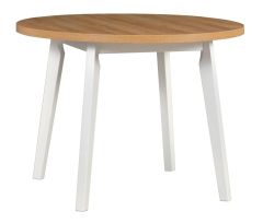 Pikendatav söögilaud Oslo 3L, 100-130x100xK75 cm, grandson tamm + valge