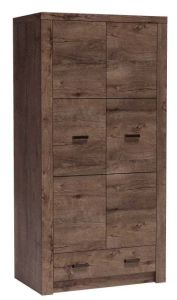 Riidekapp Indianapolis I-1, 96x58xK192 cm, tume saar