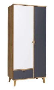 Riidekapp Memone SZ2D1SZ,  90x52xK200 cm