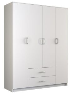 Riidekapp Romana 160, 160x52xK205 cm, valge