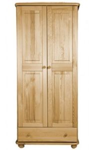 Riidekapp Saara 4, 85x60xK190 cm, mänd, naturaalne
