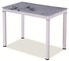Söögilaud Damar, 100x60xK75 cm, valge