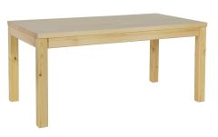 Söögilaud ST119, 160x90xK75 cm, mänd, naturaalne