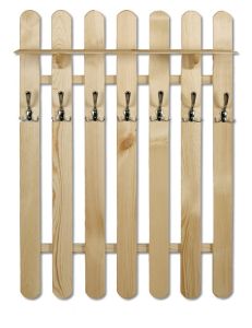 Riidenagi seinale WS101, 81x22xK102 cm, mänd, naturaalne