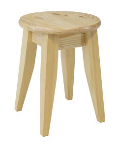 Taburet KT258, 32x32xK45 cm, mänd, naturaalne