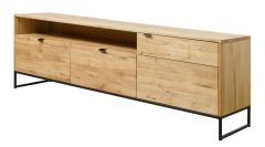 Tv alus Manhattan, 9578, tamm, naturaalne õli +must metall