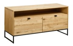 Tv alus Manhattan, 9579, tamm, naturaalne õli +must metall