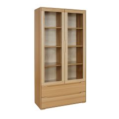 Vitriinkapp KW421, 98x41xK191 cm, pöök, naturaalne