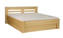 Pesukastiga voodi LK111 BOX, pöök, naturaalne