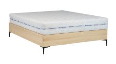 Voodi LK185, pöök, naturaalne
